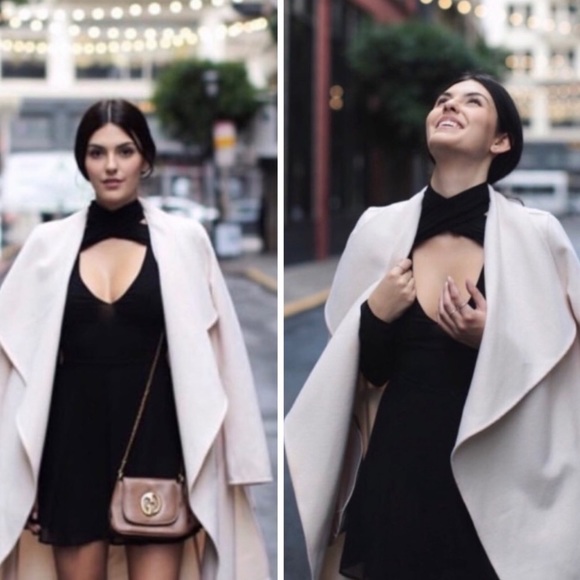 NWT Privacy Please Gillette Sheer Long Sleeve Mini Dress - Picture 7 of 8